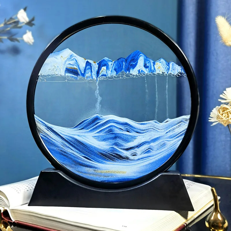 Sand Art Picture - 12 Zoll 3D Bewegliches Sandbild Rundes