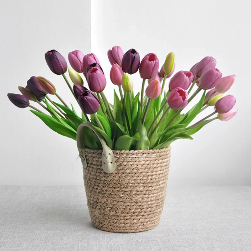 Home Decor Tulip - 5 Köpfe künstliche Tulpe taktile weiche