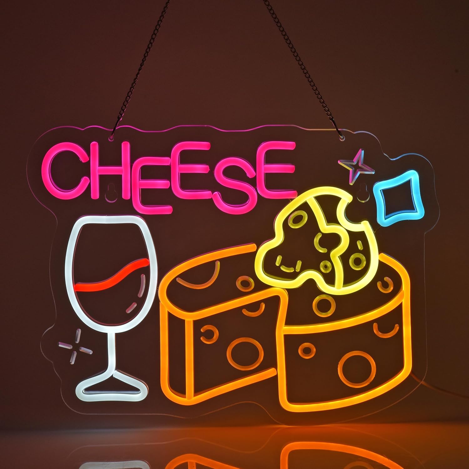 Home Decor Retail Stores - Käse-Neonschild, Neonlichter Wandkunst-Dekoration für Geschäfte, Einzelhandel,