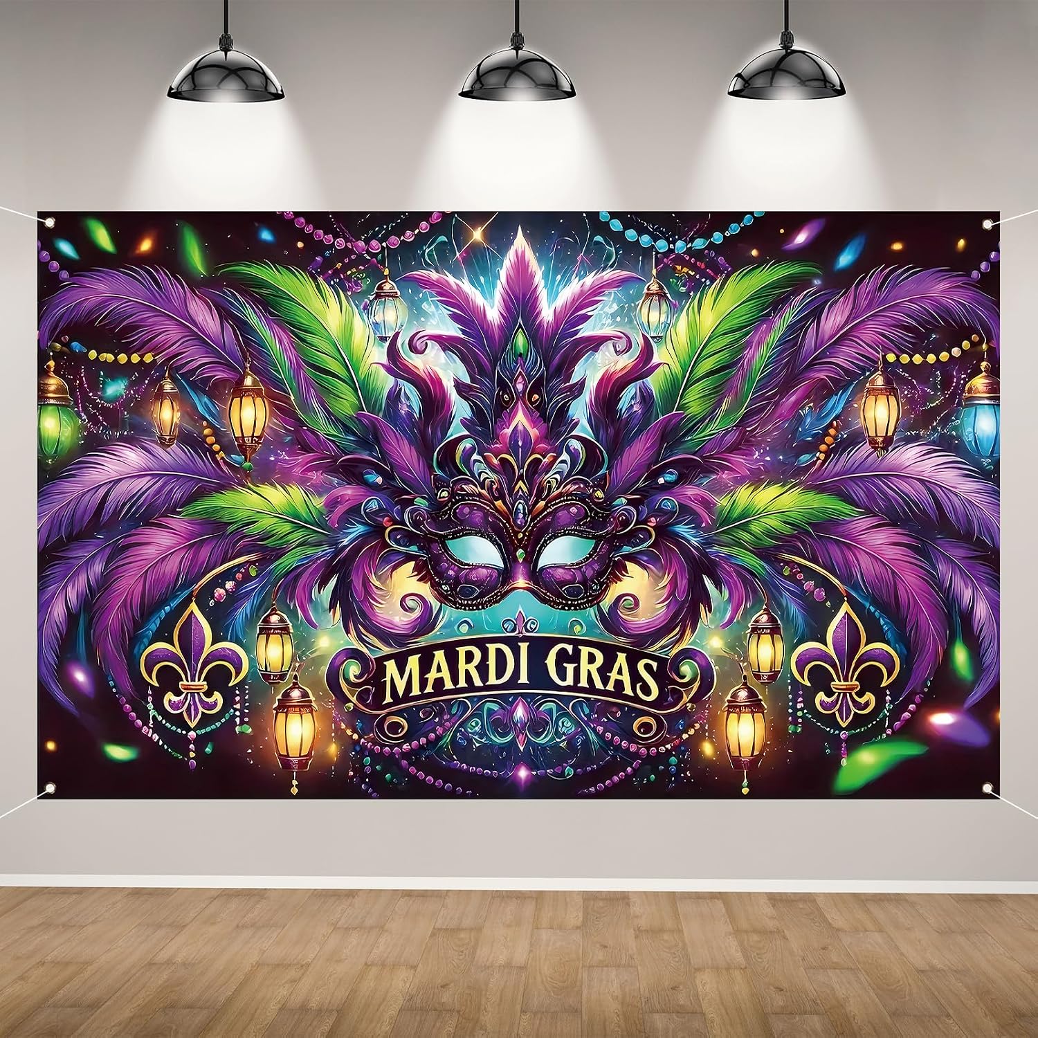 Home Decor New Orleans - Mardi Gras Fotografie-Hintergrundbanner, New Orleans Karneval