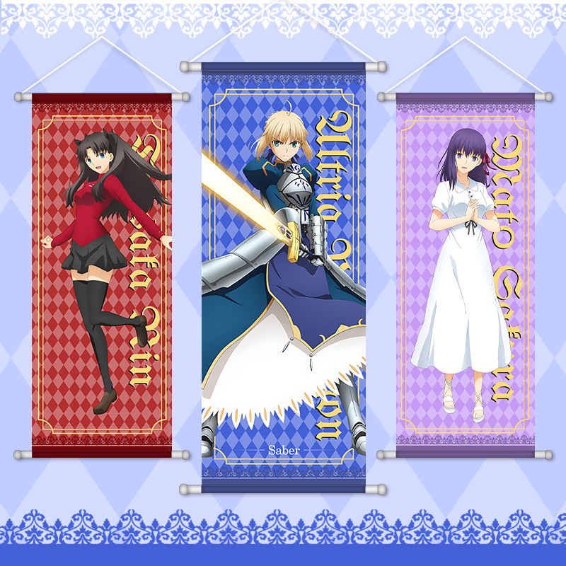 Home Decor Wall Pictures - Fate Game Anime Wandbehang: Altria, Rin,