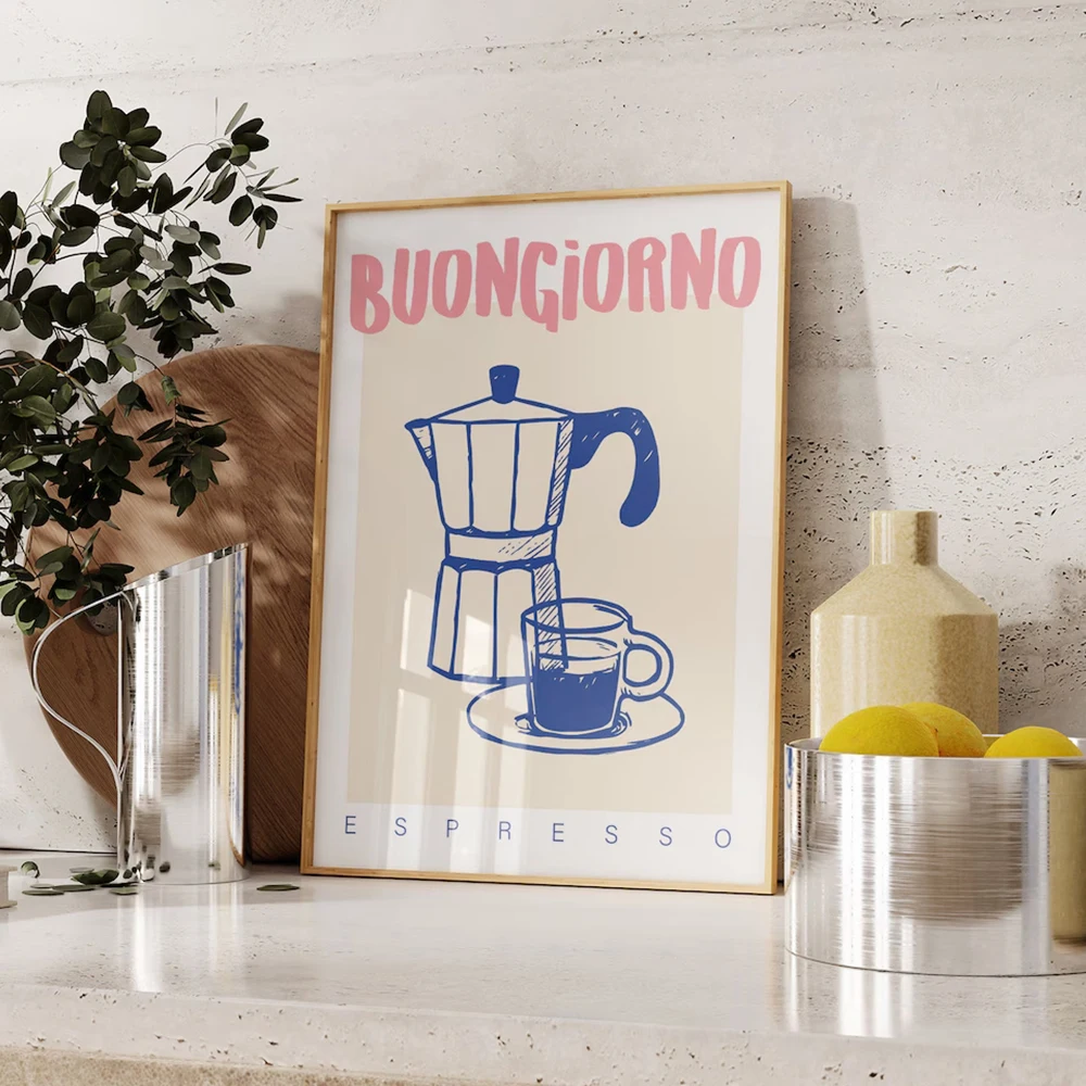 Home Decor Kolkata - Moderne Kaffee Espresso Wand Kunstdrucke Trendy