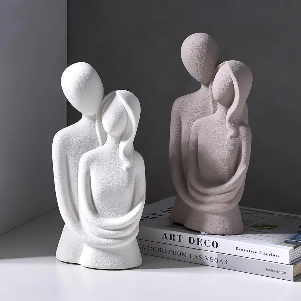 Abstract Sculpture Resin - Abstrakte Charakterdekoration, Kunstharz-Keramik-Skulptur, modernes Zuhause, Wohnzimmer,