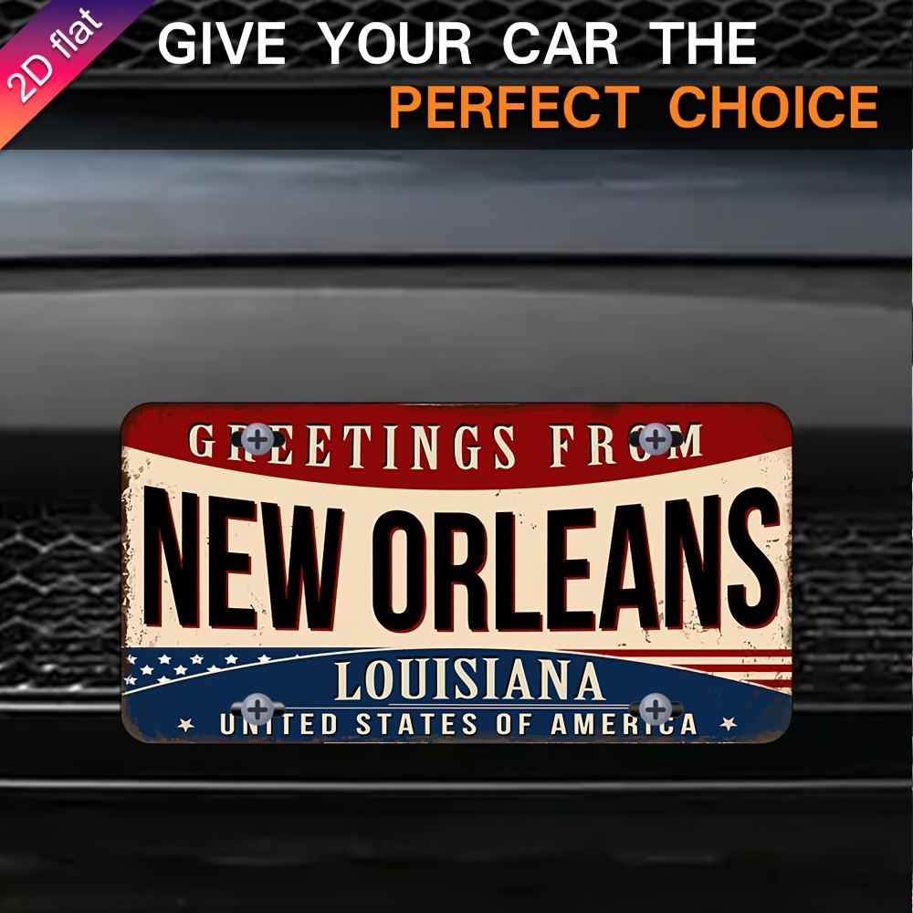 Home Decor New Orleans - Aluminium-Nummernschild-Wanddekoration – UV-gedrucktes Metallschild New Orleans