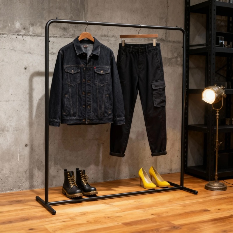Home Decor Retail Stores - Luxuriöser goldener Kleiderständer aus Eisen, langlebiger