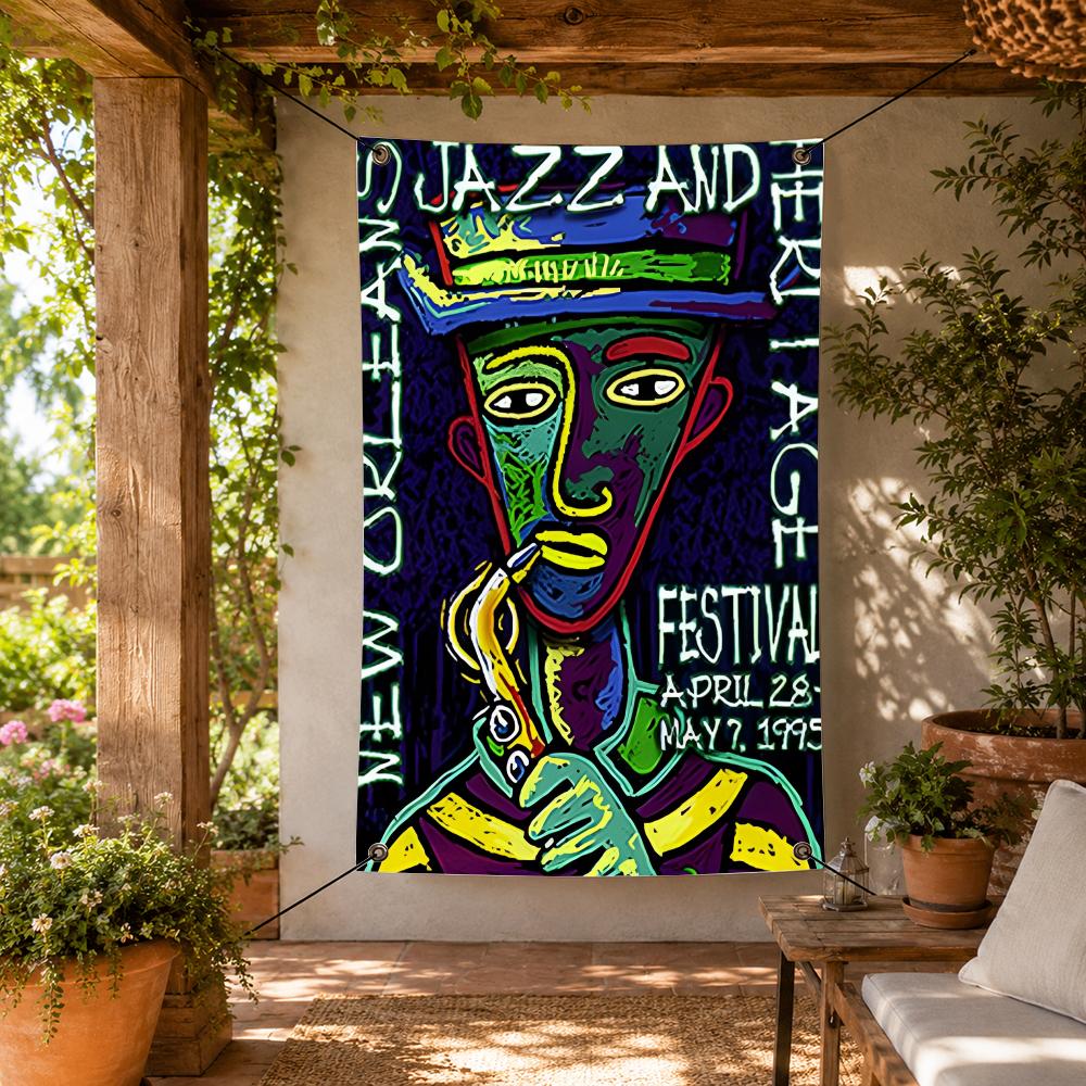 Home Decor New Orleans - Festival N-New Orleans Jazz Fest Flaggen