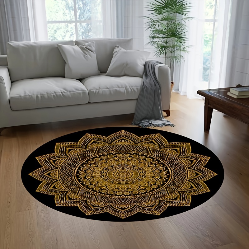Home Decor Retail Stores - Vintage Symmetrisches Muster Grafischer Bodenteppich Langlebiger