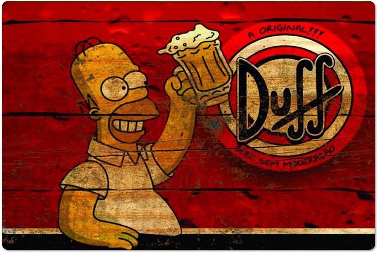 Home Decor Kolkata - Retro Metallposter Homer Duff Bier Metallschilder
