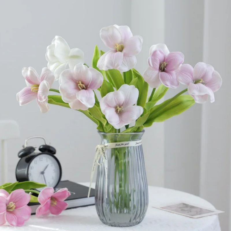 Home Decor Tulip - 12 Stück künstliche Tulpenblumen für die