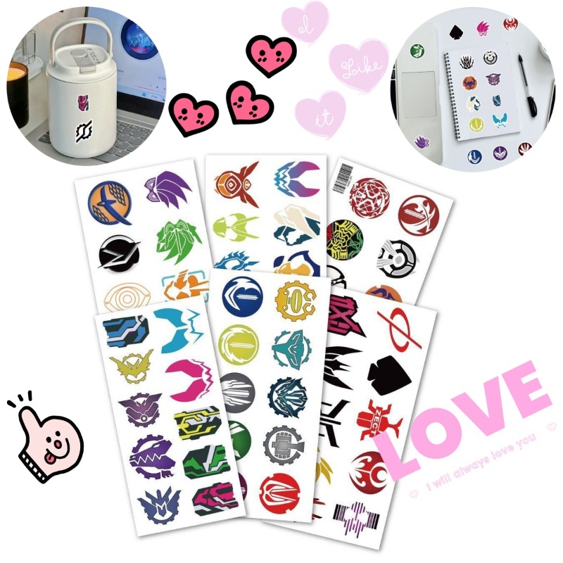 Home Decor Tv - 60 Blatt Kamen Rider Logo-Aufkleber, kreative