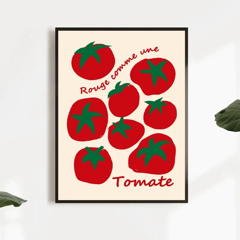 Moderne bunte rote Tomaten Wan – Home Decor Kolkata Bewertung und Preis