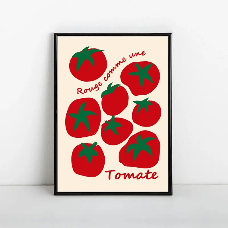 Moderne bunte rote Tomaten Wan – Home Decor Kolkata Bewertung und Preis