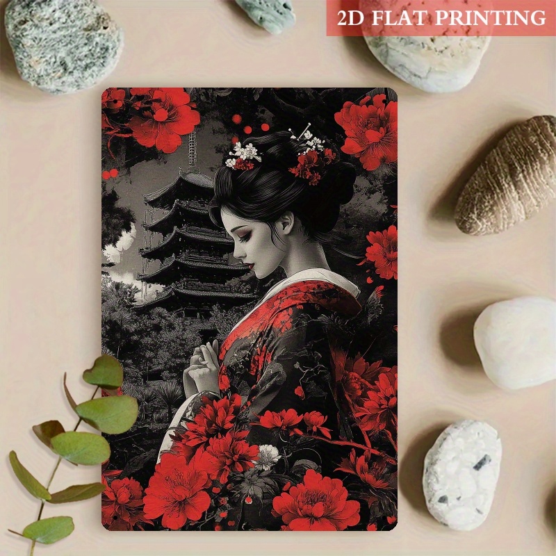 Japanische Geisha Metall-Wandk – Home Decor Japanese Bewertung und Preis