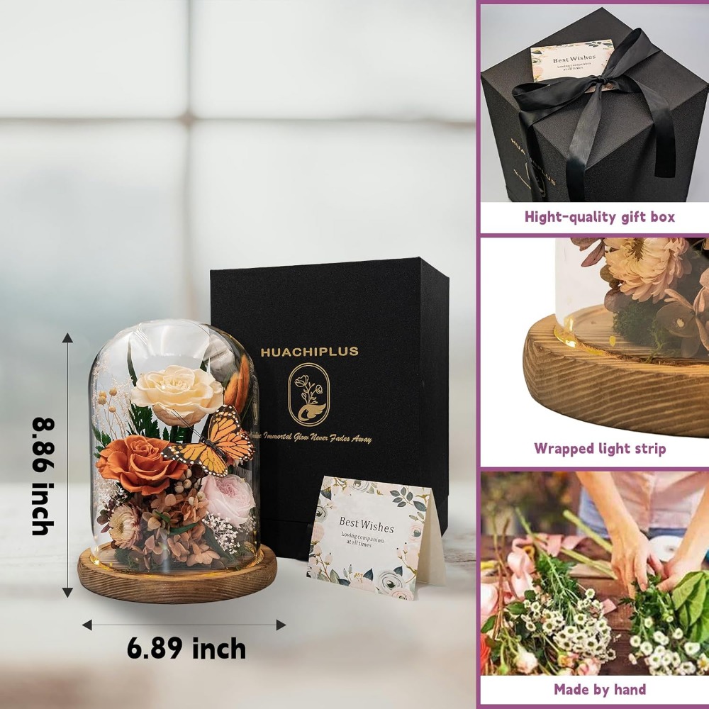 Elegante Konservierte Blumen:  – Home Decor Tulip Bewertung und Preis