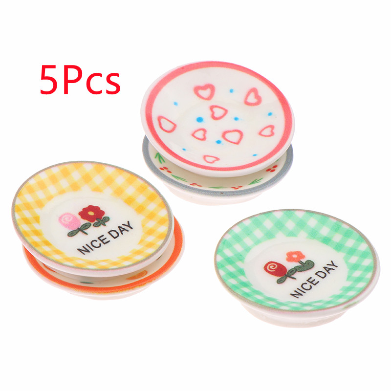 5Pcs 1/12 Puppenhaus Mini Plat – Home Decor Kolkata Bewertung und Preis