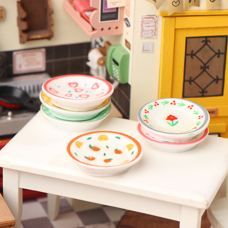5Pcs 1/12 Puppenhaus Mini Plat – Home Decor Kolkata Bewertung und Preis