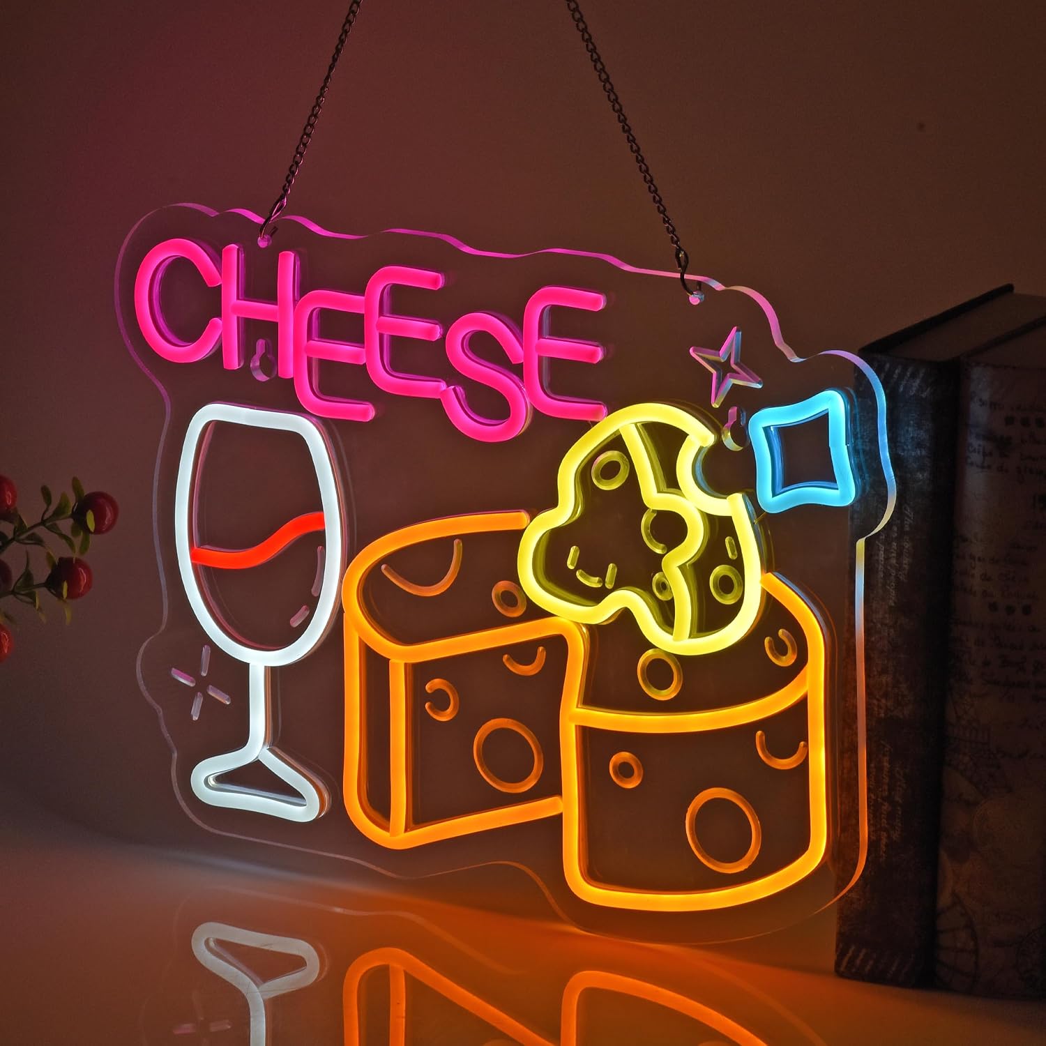 Käse-Neonschild, Neonlichter W – Home Decor Retail Stores Bewertung und Preis