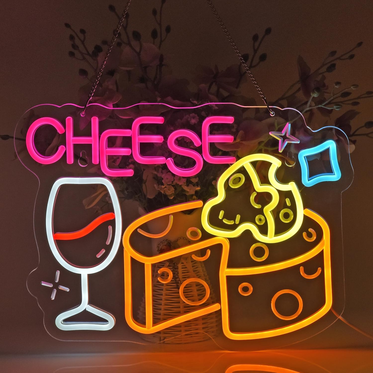 Käse-Neonschild, Neonlichter W – Home Decor Retail Stores Bewertung und Preis