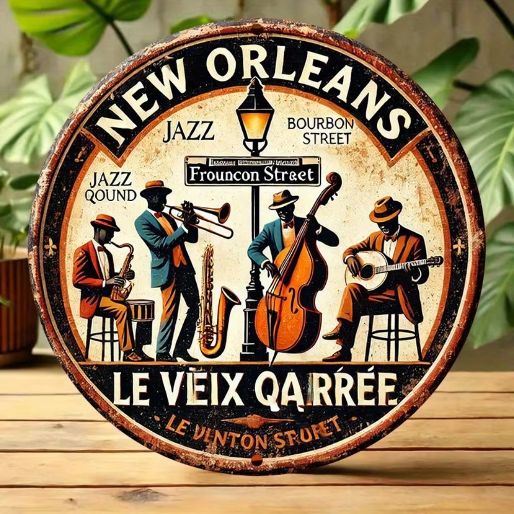 2D Flat „New Orleans Jazz Band – Home Decor New Orleans Bewertung und Preis