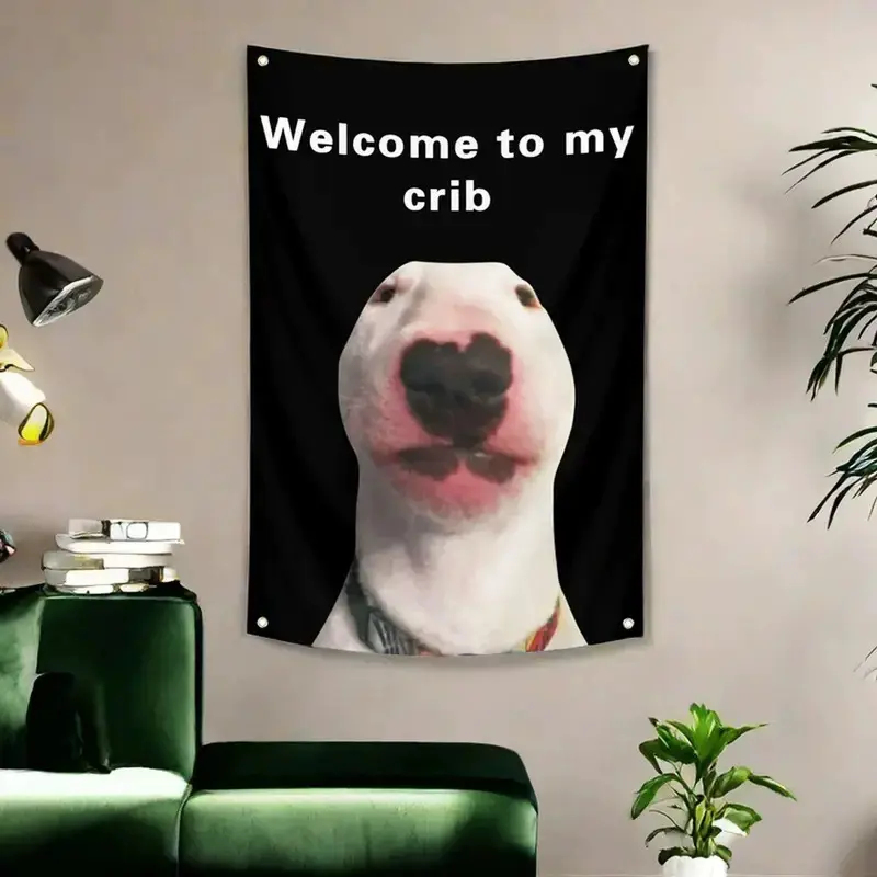 Wandteppich mit Bullterrier-Me – Aesthetic Tapestry Bewertung und Preis