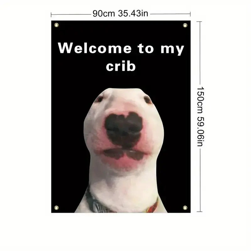 Wandteppich mit Bullterrier-Me – Aesthetic Tapestry Bewertung und Preis