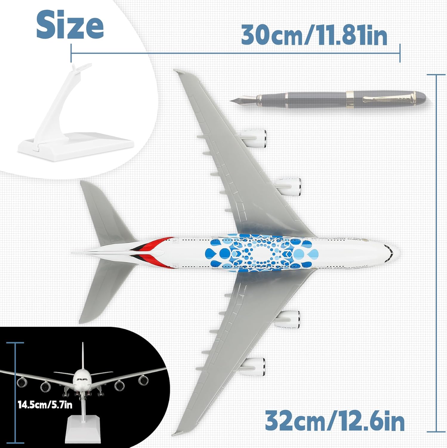 30cm UAE Expo A380 Airlines Fl – Home Decor Uae Bewertung und Preis
