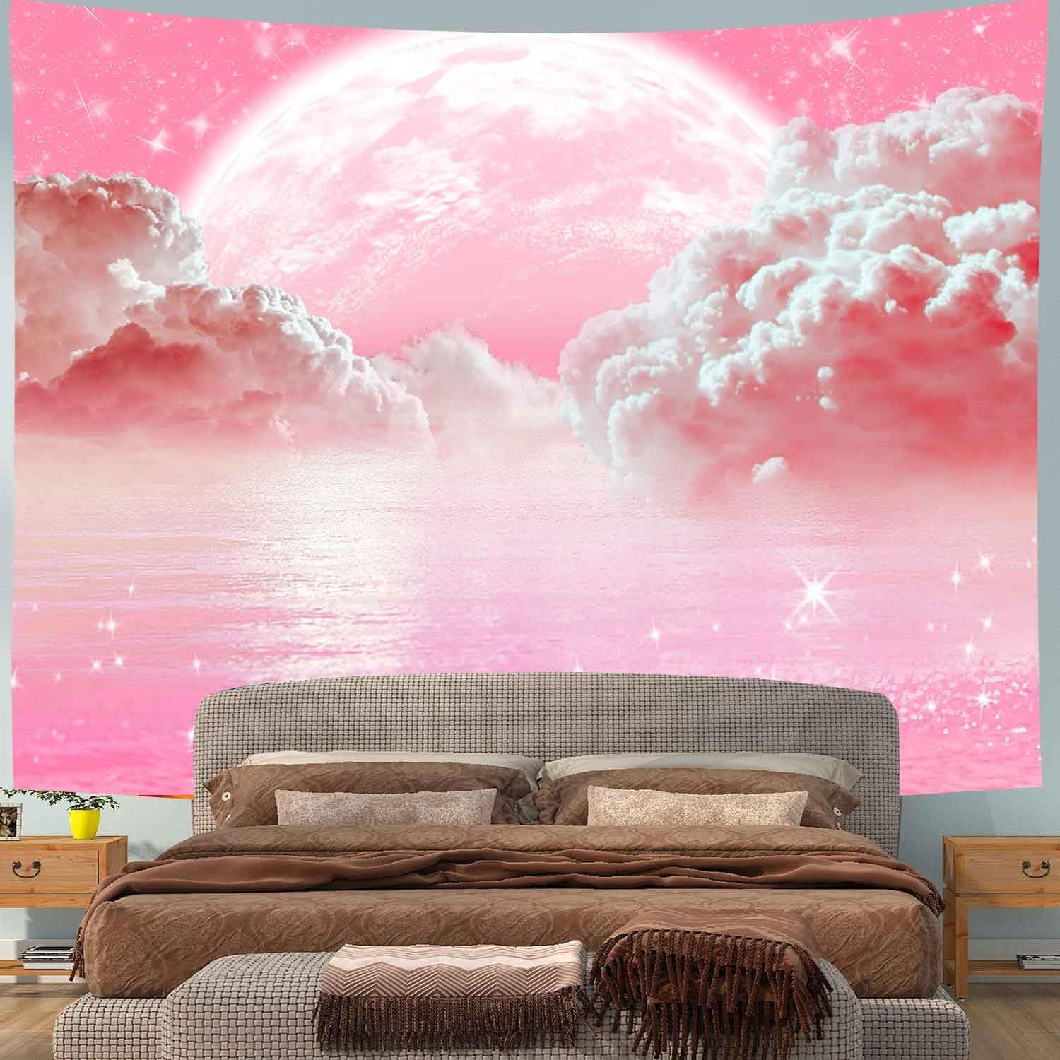 Rosa Wolken Himmel Wandteppich – Aesthetic Tapestry Bewertung und Preis