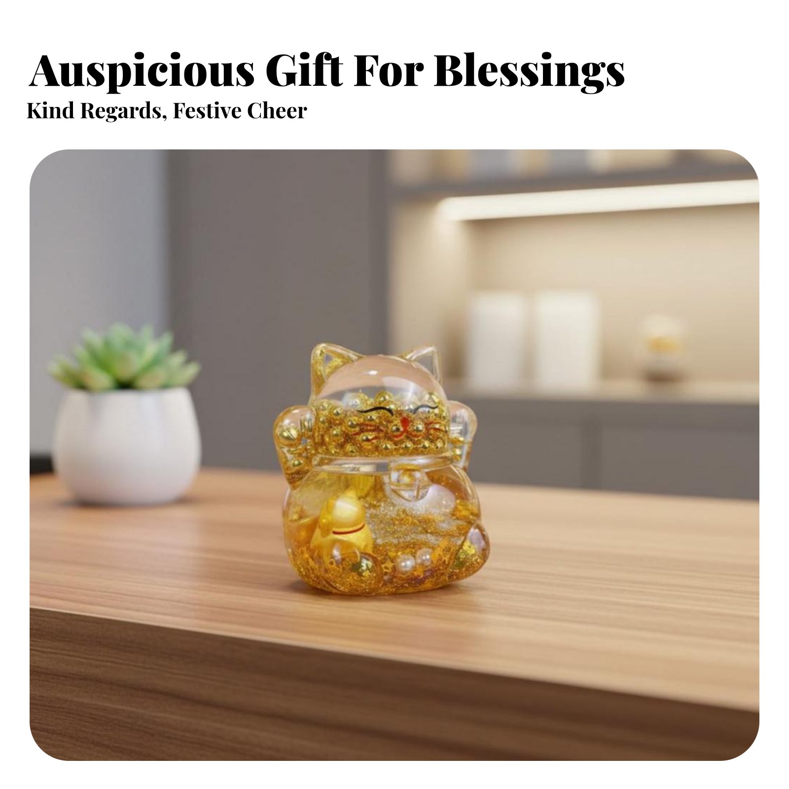 Glückskatzen-Dekoration, Blink – Home Decor Gold Bewertung und Preis