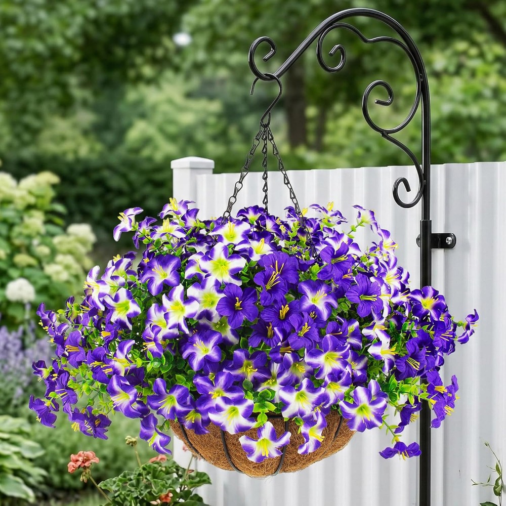 Seidig-lila Petunien mit Hänge – Home Decor Tulip Bewertung und Preis