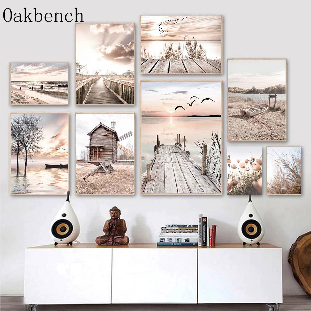 Beige Landschaft Wand Kunst Re – Sand Art Picture Bewertung und Preis