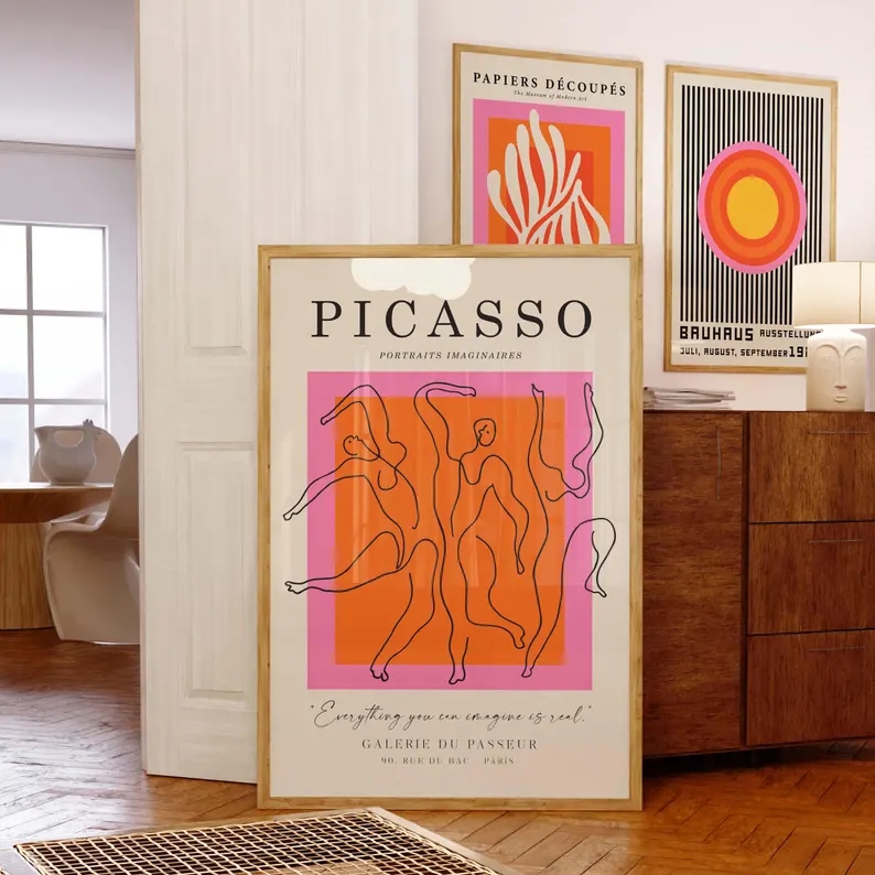 3 Stück moderne orangefarbene  – Home Decor On Wall Bewertung und Preis