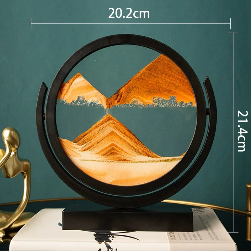 3D-Sanduhr, dynamische Glas-Sa – Sand Art Picture Bewertung und Preis