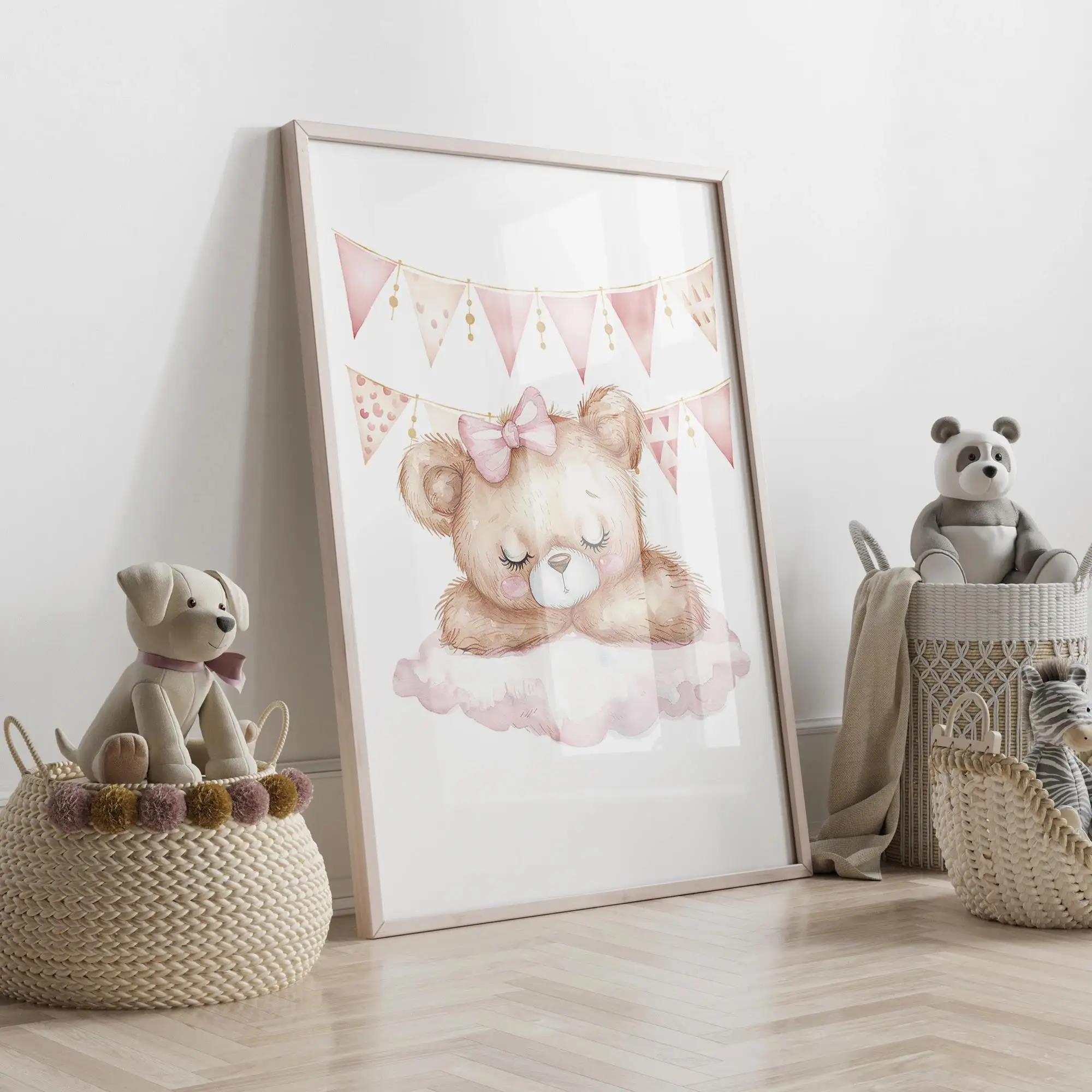 Rosa Traum Bär Karussell Zelt  – Home Decor On Wall Bewertung und Preis