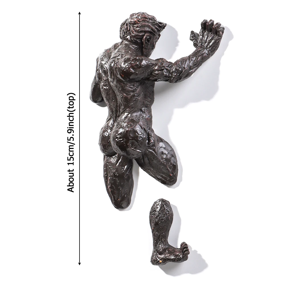 3D Durch Wand Figur Skulptur N – Abstract Sculpture Resin Bewertung und Preis