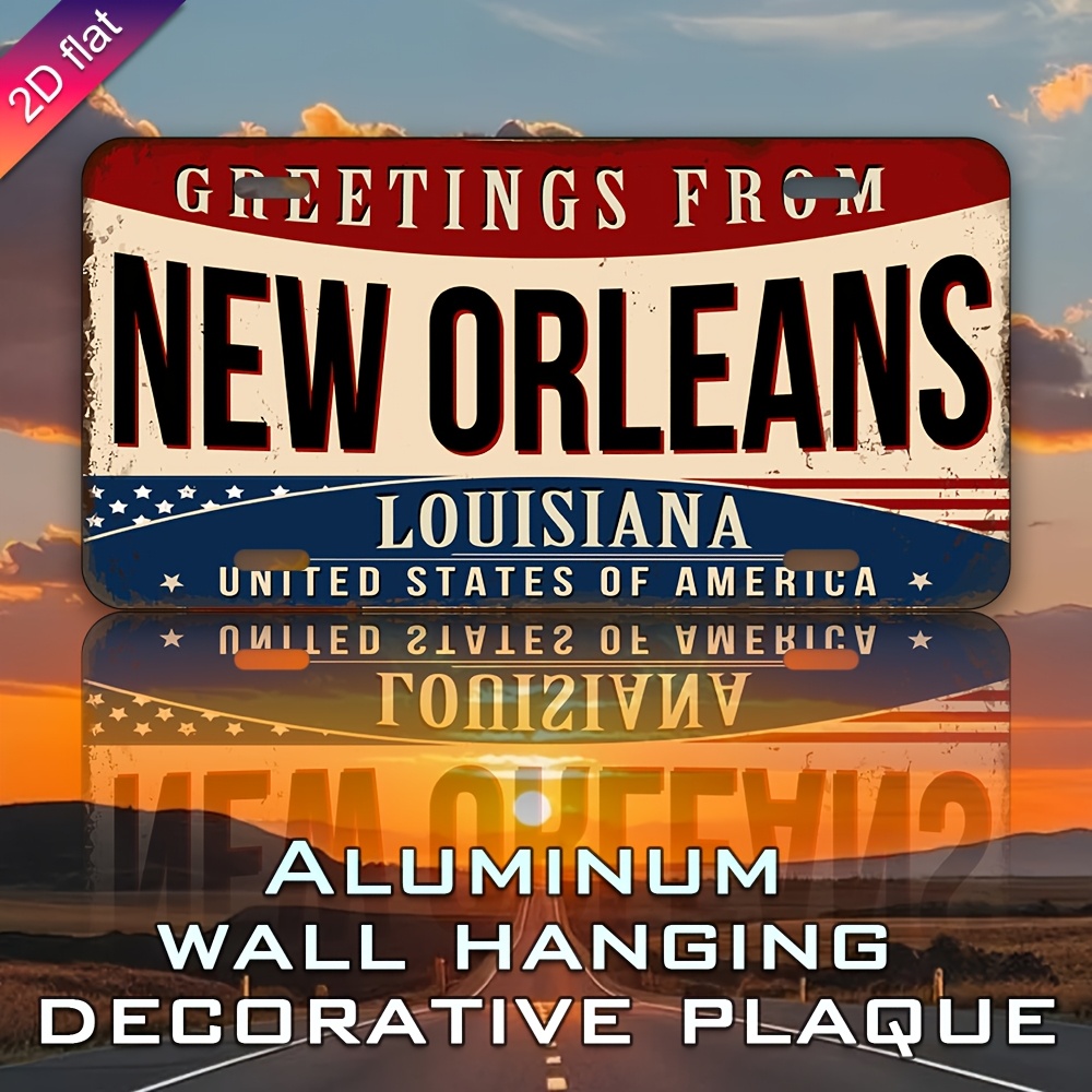 Aluminium-Nummernschild-Wandde – Home Decor New Orleans Bewertung und Preis