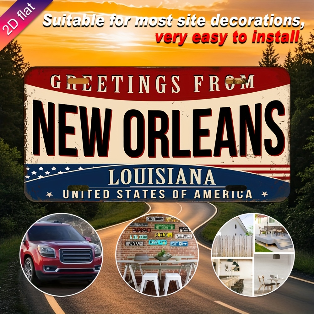 Aluminium-Nummernschild-Wandde – Home Decor New Orleans Bewertung und Preis