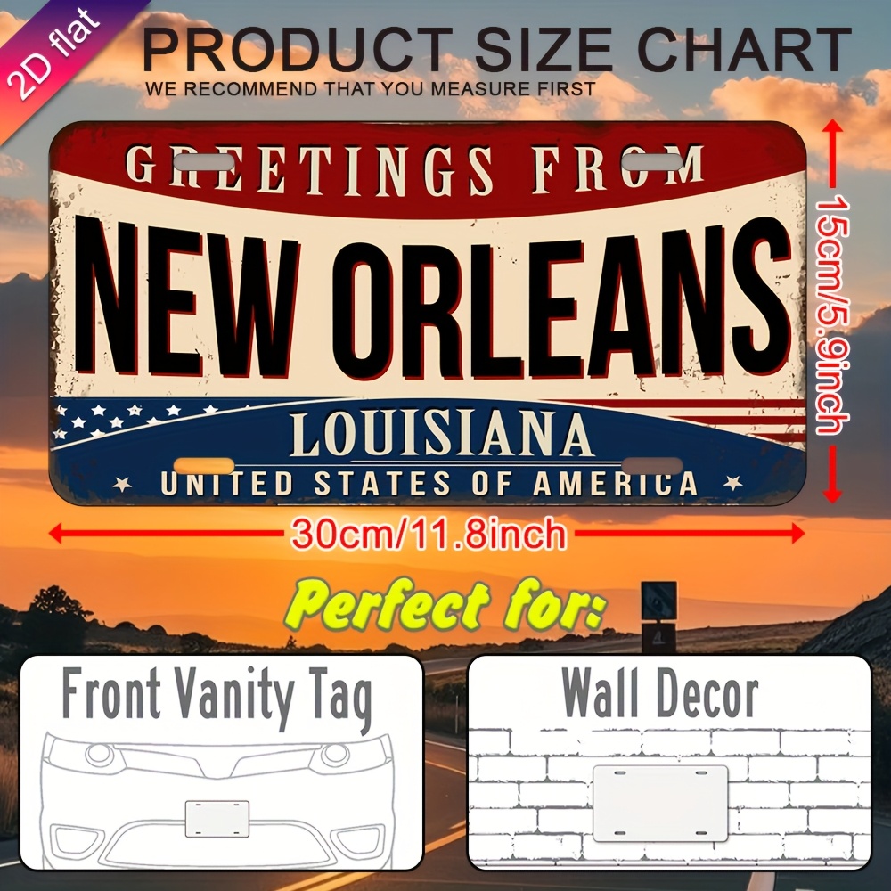 Aluminium-Nummernschild-Wandde – Home Decor New Orleans Bewertung und Preis