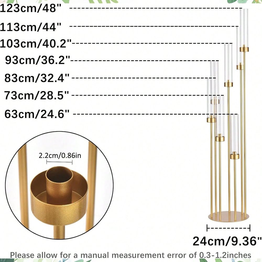 48 Zoll Goldene Bodenkerzenhal – Home Decor Gold Bewertung und Preis