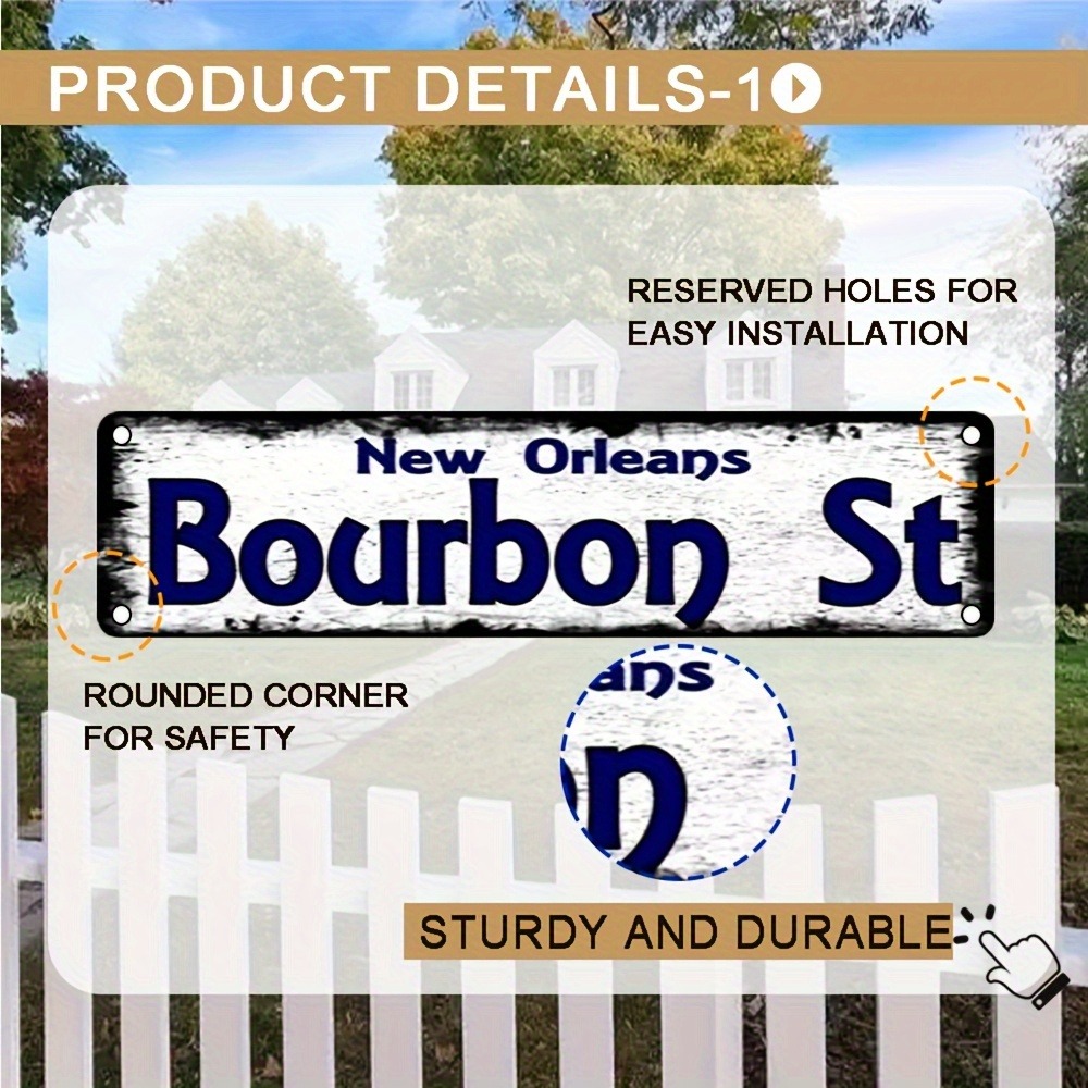 Individuelles Bourbon St New O – Home Decor New Orleans Bewertung und Preis