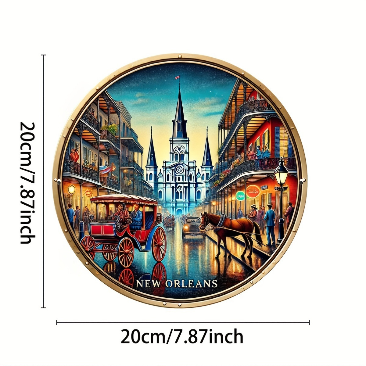 2D Metallschild New Orleans Vi – Home Decor New Orleans Bewertung und Preis