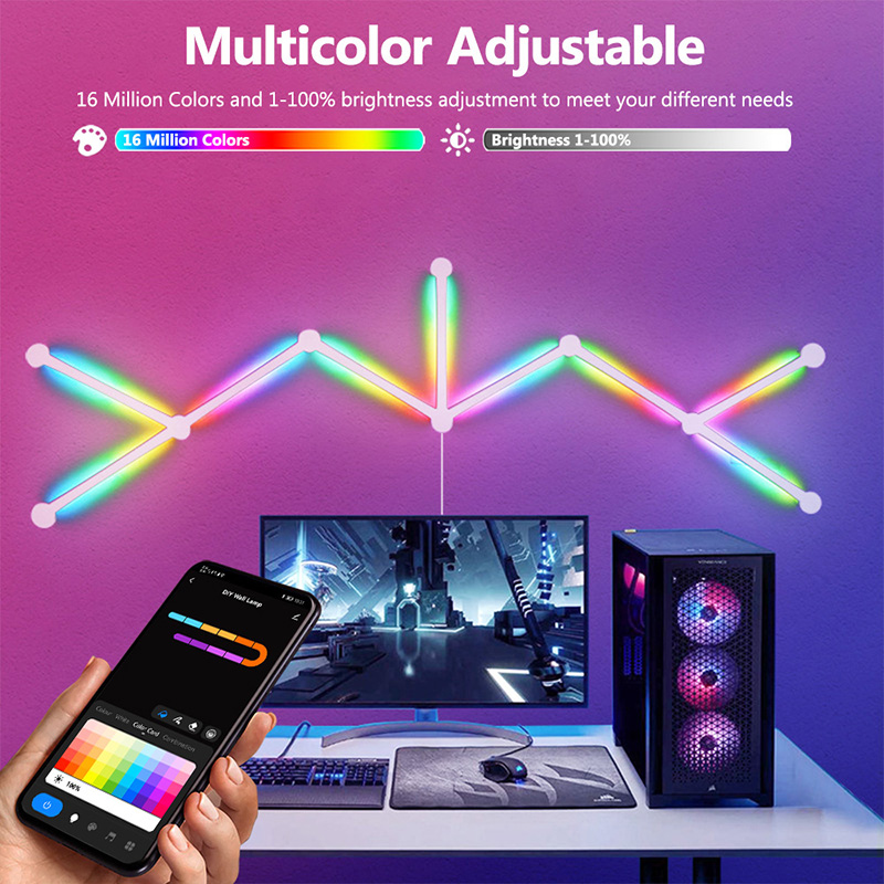 Intelligente RGB-Wandleuchte,  – Home Decor Tv Bewertung und Preis
