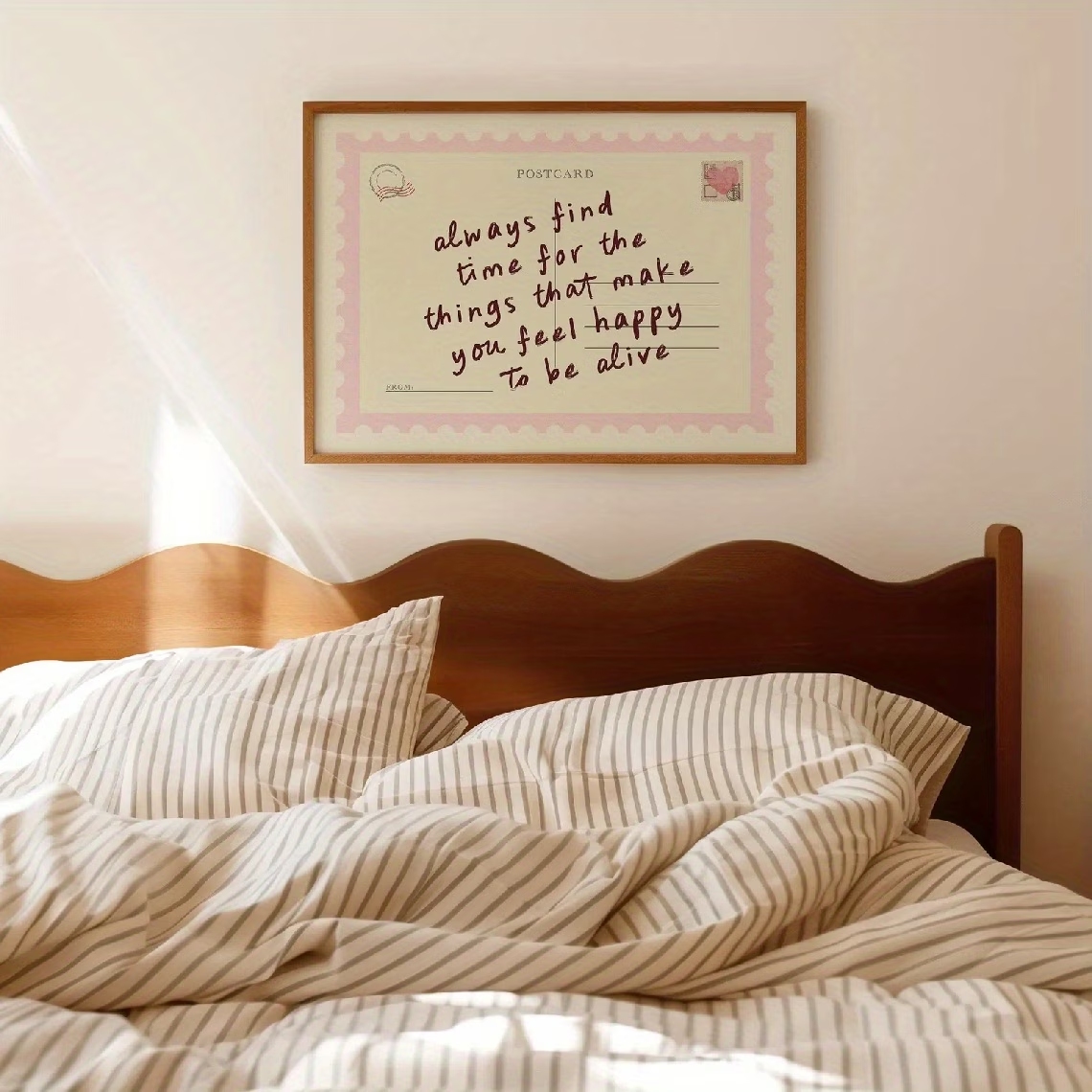 Retro-Postkarten, die zum Verb – Home Decor On Wall Bewertung und Preis