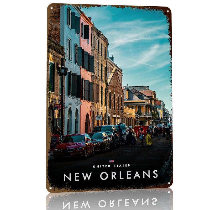 New Orleans Straßenszene Gedru – Home Decor New Orleans Bewertung und Preis