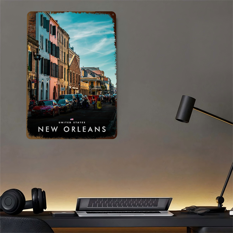 New Orleans Straßenszene Gedru – Home Decor New Orleans Bewertung und Preis