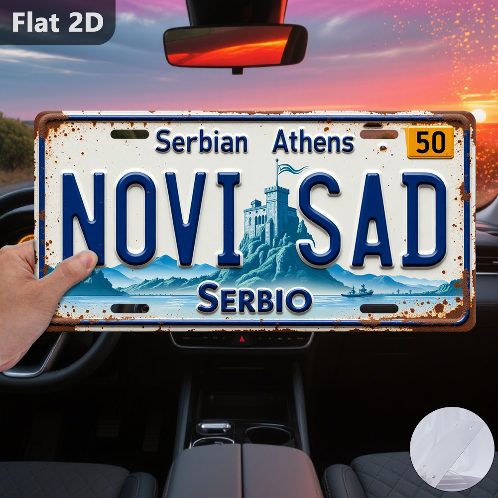 Vintage 2D-Blechschild „Novi S – Home Decor Novi Sad Bewertung und Preis