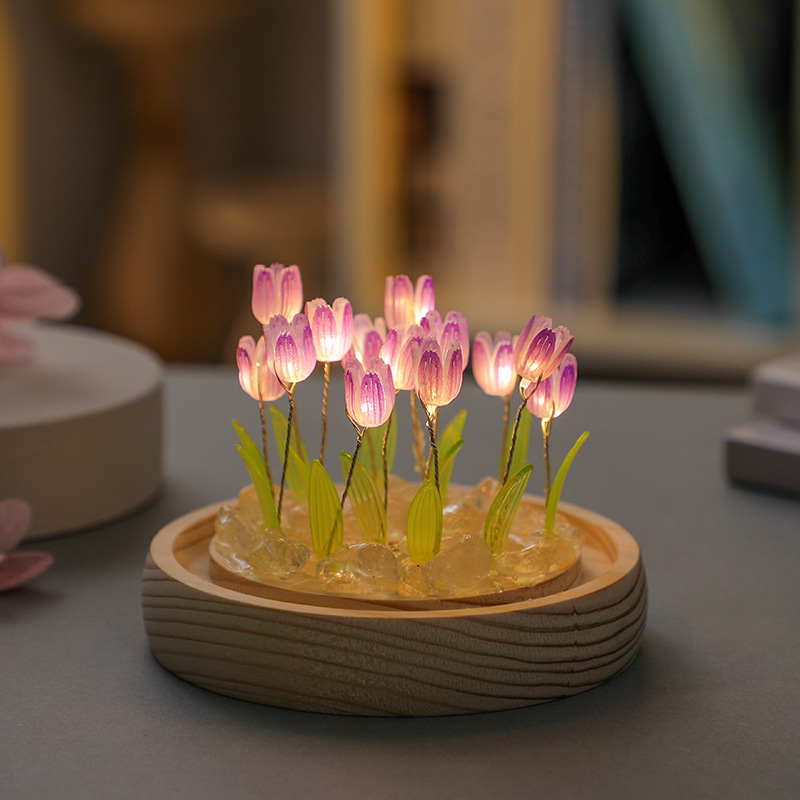 Handgemachte Tulpe Nachtlicht  – Home Decor Tulip Bewertung und Preis