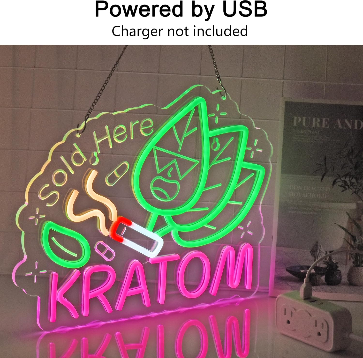 Kratom Neonschild, Neonlicht W – Home Decor Retail Stores Bewertung und Preis