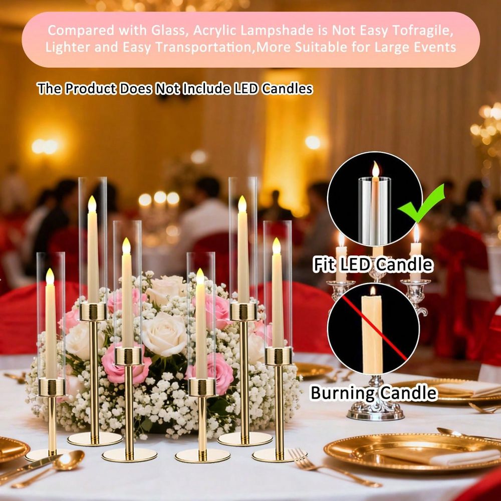 12 Stück Goldene Stabkerzenhal – Home Decor Gold Bewertung und Preis