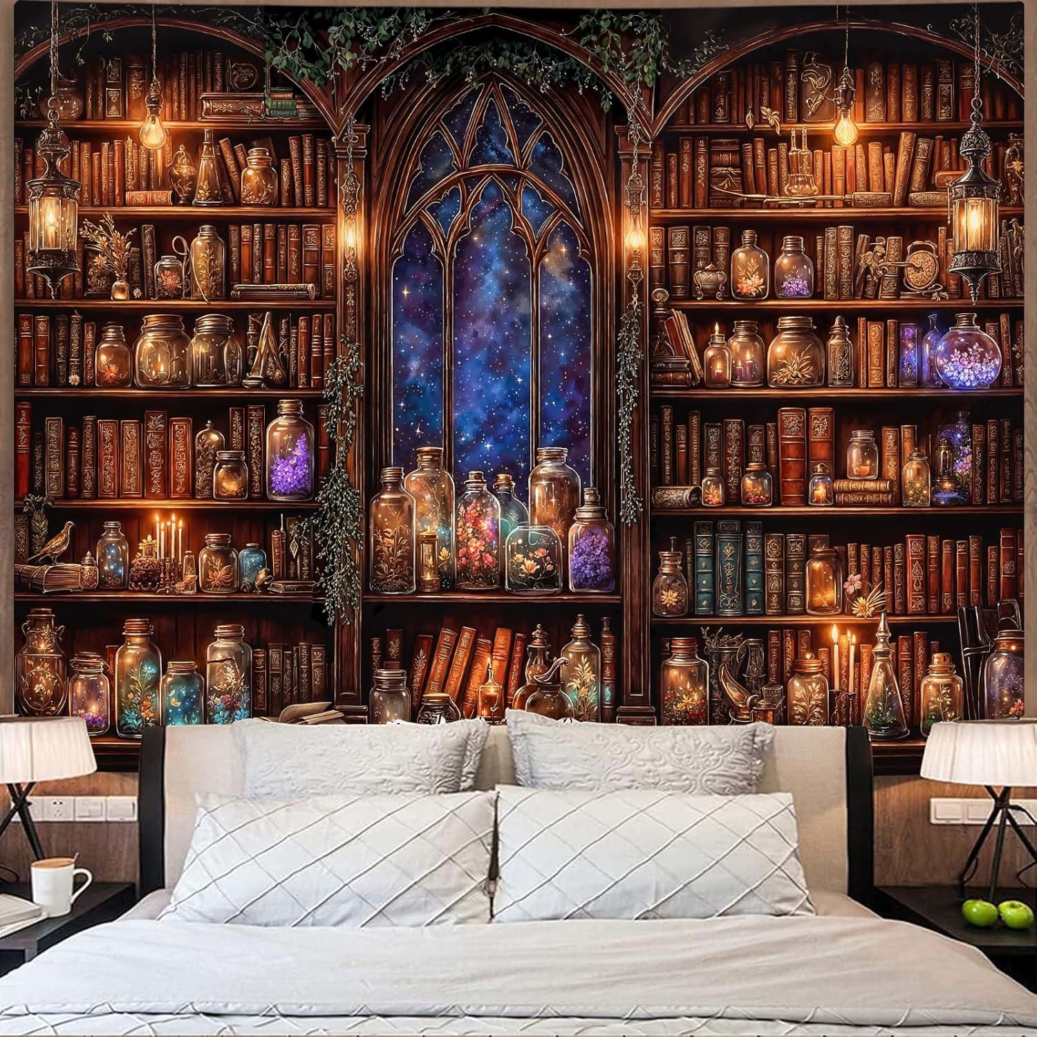 Fantasy-Bücherregal-Wandteppic – Aesthetic Tapestry Bewertung und Preis