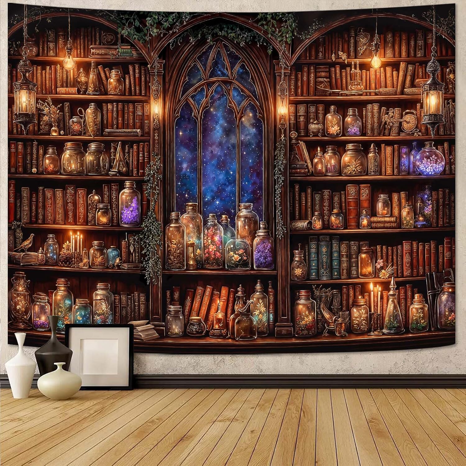 Fantasy-Bücherregal-Wandteppic – Aesthetic Tapestry Bewertung und Preis
